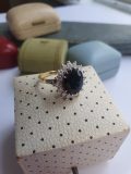 september birthstone sapphire diamond cluster ring box cavendish jewellers