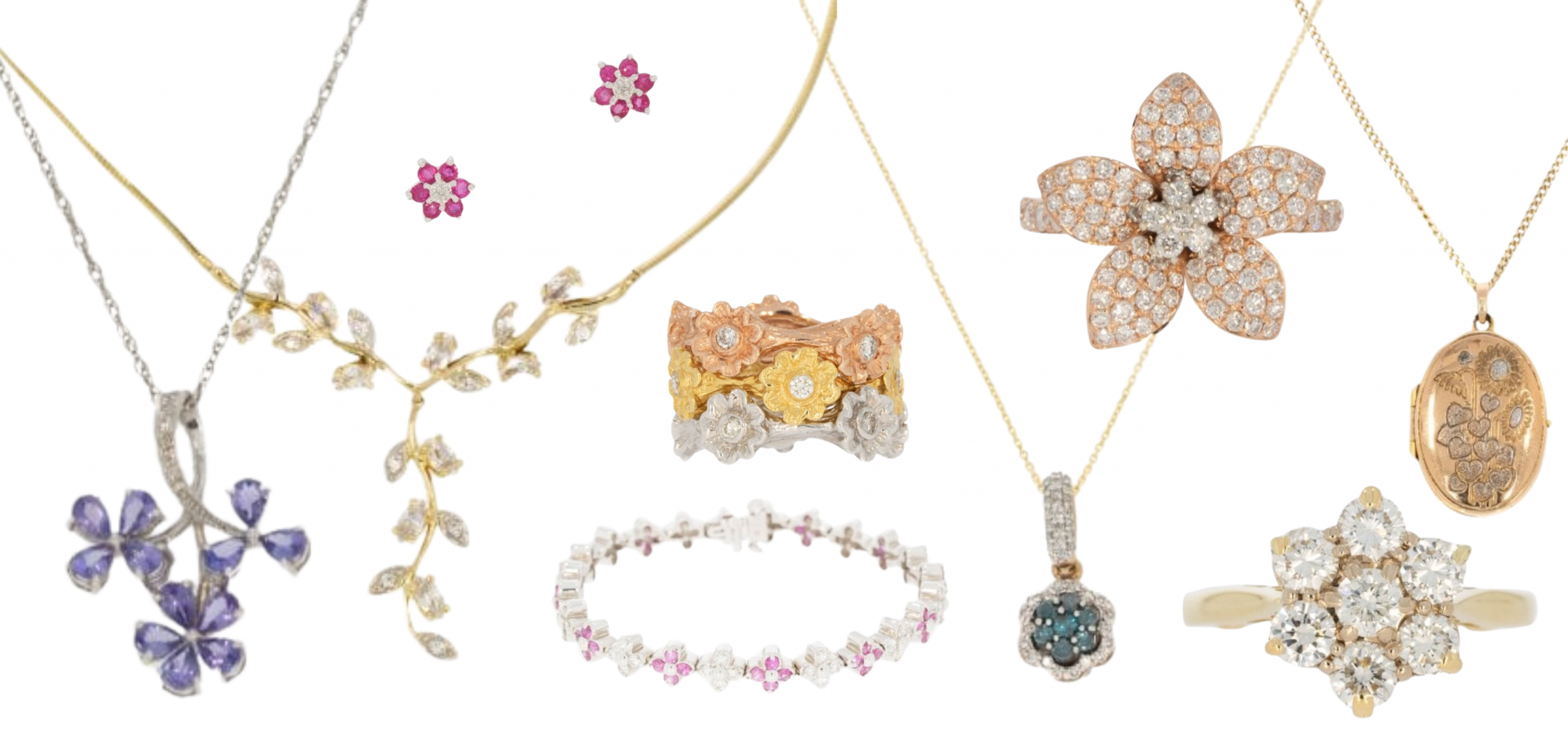floral design vintage jewllery cavendish jewellers york