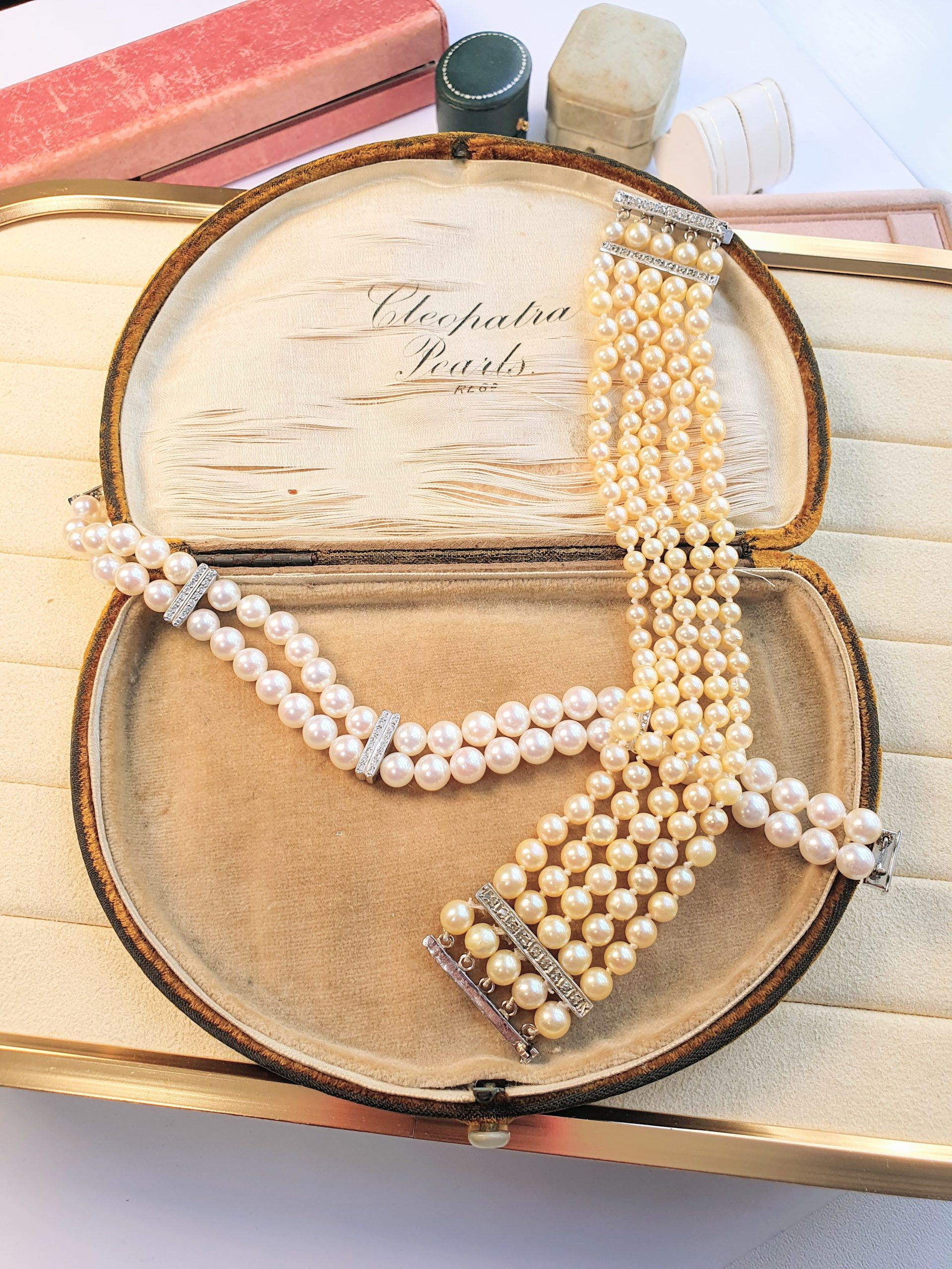 cleopatra pearl bracelets jewellery boxes