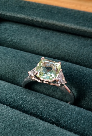 tourmaline rings individual edits pale green gemstone