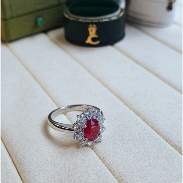 july birthstone jewellery ruby diamond ring