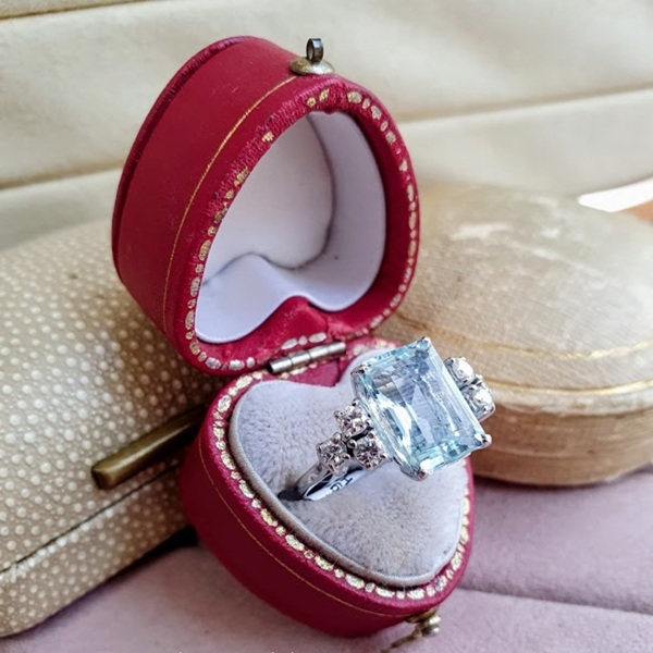 march birthstone jewellery aquamarine ring