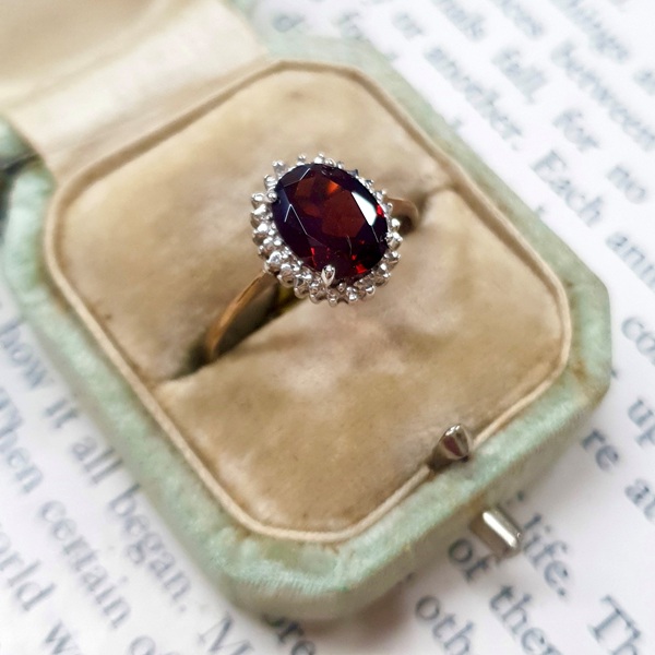 january birthstone jewellery garnet ring