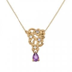 Amethyst & Blue Topaz Pendant