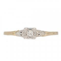Antique Art Deco Gold Diamond Ring