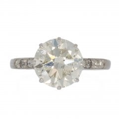 Antique Art Deco Gold & Platinum Diamond Solitaire Ring