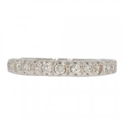 Antique Art Deco Platinum Diamond Full Eternity Ring