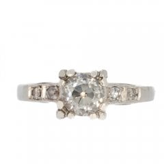 Antique Art Deco Platinum Diamond Ring