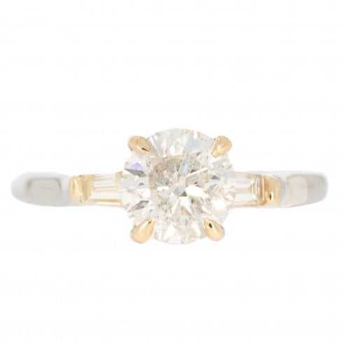 Antique Art Deco Platinum Diamond Solitaire Ring