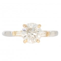 Antique Art Deco Platinum Diamond Solitaire Ring