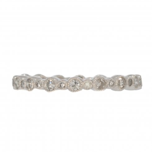 Antique Art Deco Platinum Eternity Ring