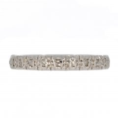 Antique Art Deco White Gold Diamond Full Eternity Ring