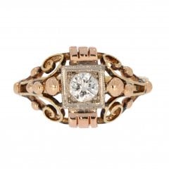 Antique Art Nouveau Diamond Dress Ring