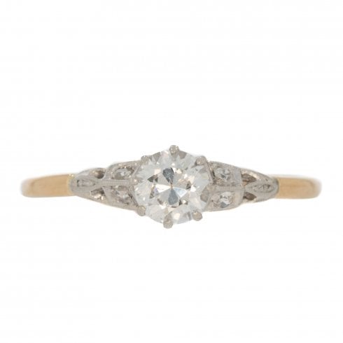 Antique Edwardian Diamond Solitaire Ring