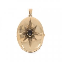 Antique Edwardian Gold Carnelian Locket