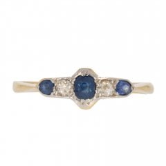 Antique Edwardian Sapphire & Diamond Dress Ring