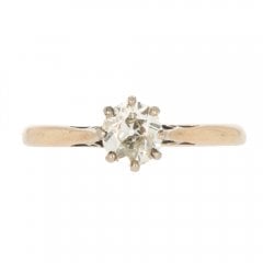 Art Deco Old Cut Diamond Solitaire Ring