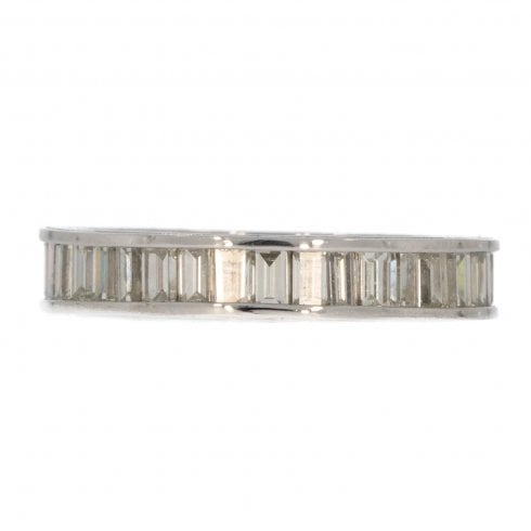 Art Deco Platinum Diamond Full Eternity Ring