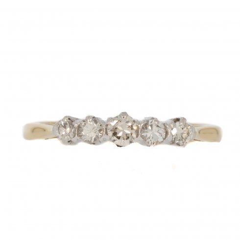 C1940s Diamond Five-Stone Ring