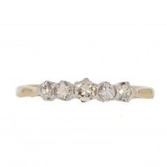 C1940s Diamond Five-Stone Ring