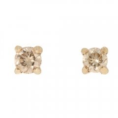 Cinnamon Diamond Ear Studs