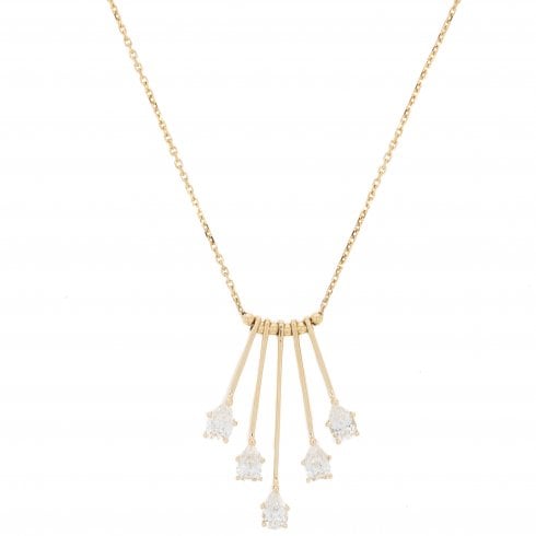 CZ Drop Necklace