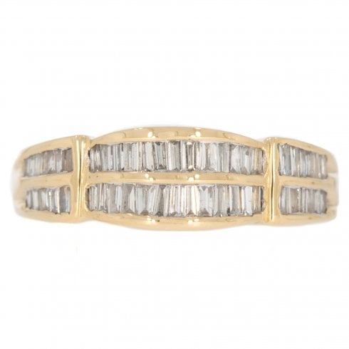 Diamond Half Hoop Ring