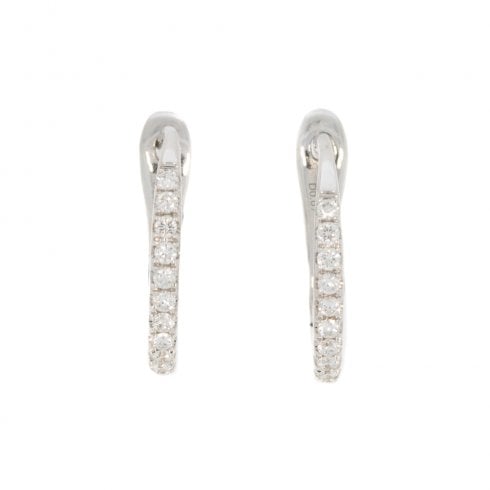 Diamond Hoop Earrings