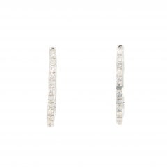 Diamond Hoop Earrings