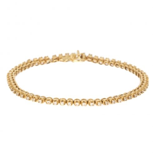 diamond line bracelet