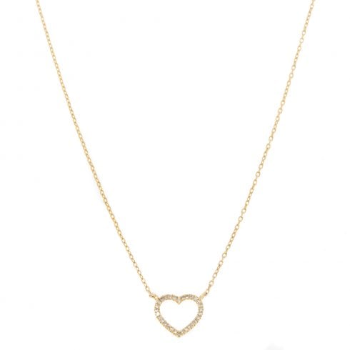 Diamond Open Heart Pendant