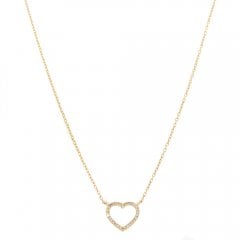 Diamond Open Heart Pendant