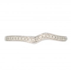 Diamond Shaped Wedding Band