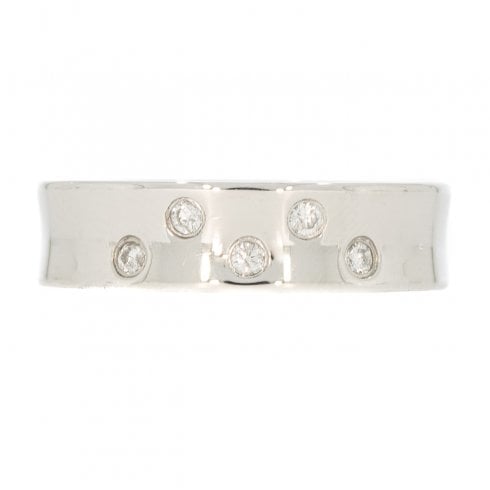 Elegant 18ct Gold Diamond Wedding Band