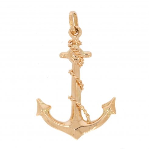 Gold Anchor Pendant