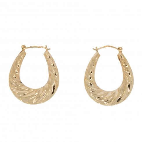 Gold Creole Hoop Earrings