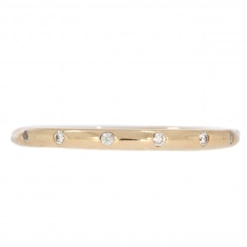 Gold Cubic Zirconia 'Pandora' Ring