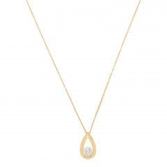Gold Diamond Drop Pendant