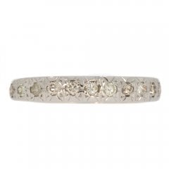 Gold Diamond Half Eternity Ring