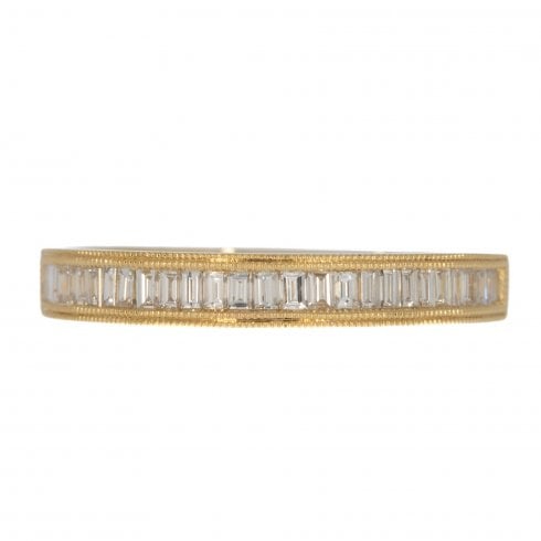 Gold Diamond Half Eternity Ring
