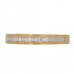 Gold Diamond Half Eternity Ring