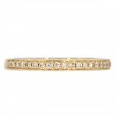 Gold Diamond Half Hoop Ring