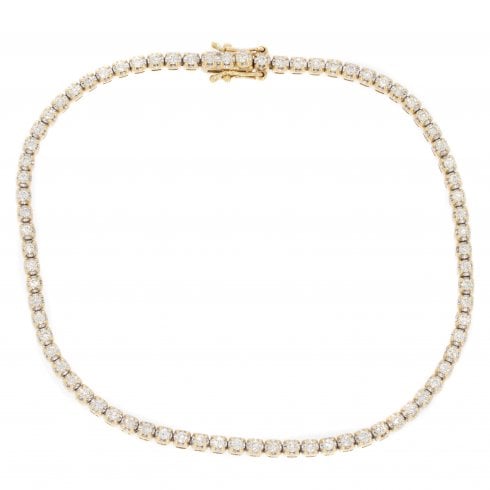 Gold Diamond Line Bracelet