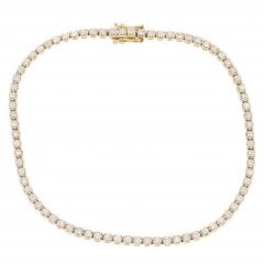 Gold Diamond Line Bracelet