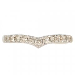 Gold Diamond Wishbone Ring