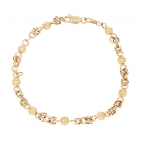 Gold Fancy Link Bracelet
