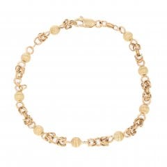 Gold Fancy Link Bracelet