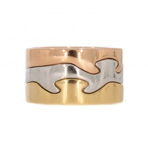 Gold 'Georg Jensen' FUSION Wedding Band