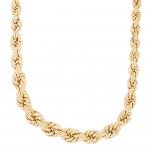 Gold Graduated Rope Chain