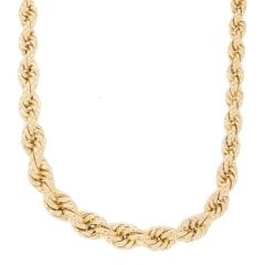 Gold Graduated Rope Chain